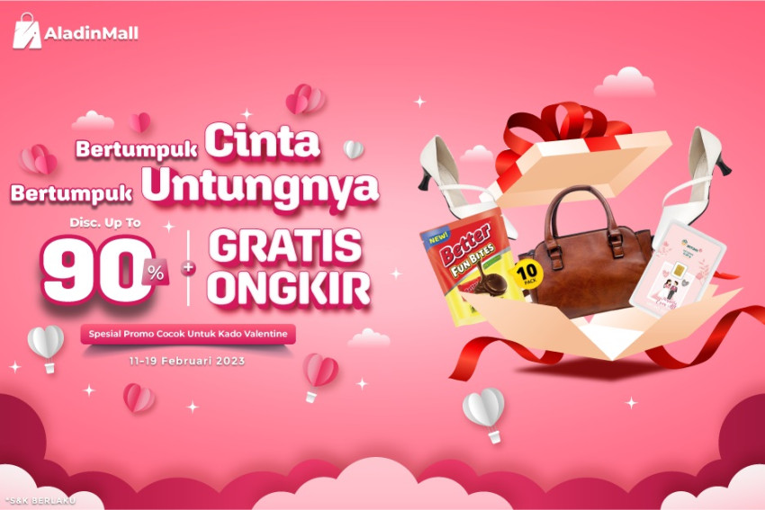 Diskon pengiriman spesial Hari Valentine!